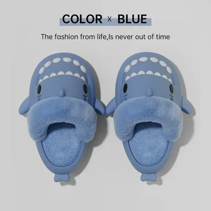 RSLIDES™: Shark Cozy Fur Slippers